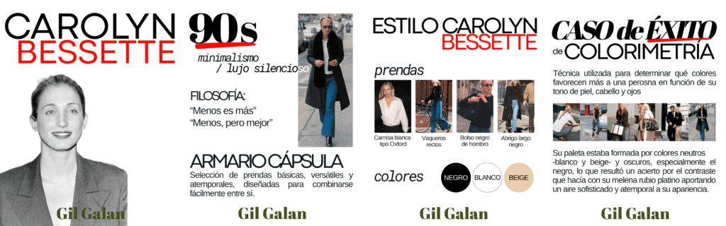 Carrusel publicación sobre Carolyn Bessette